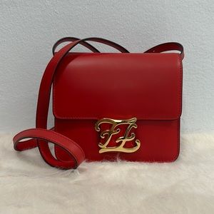 Fendi Karligraphy red crossbody NWT